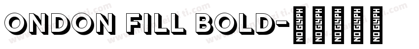 ondon Fill Bold字体转换